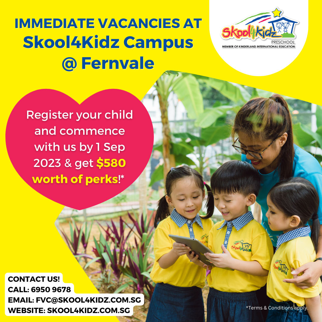 Skool4Kidz Campus Fernvale 2023 National Day Promotion Skool4Kidz