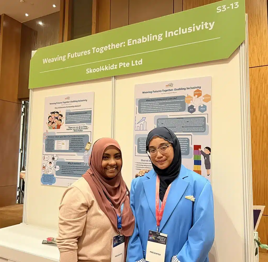 Our Skool4Kidz team proudly sharing collaborative strategies that support children with diverse developmental needs.